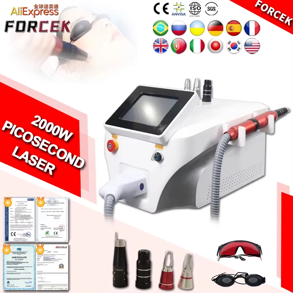 Профессиональная портативная пикосекундная лазерная машина Nd Yag для лечения