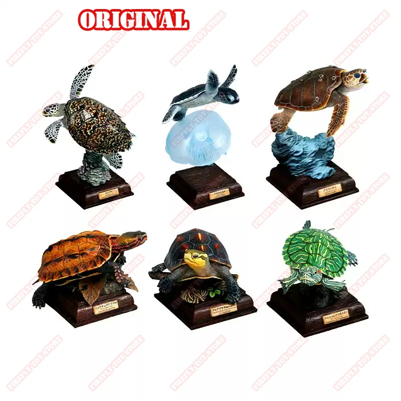 Фото Kitan оригинальные игрушки Gacha Gashapon Nature Techni цвет морская черепаха аниме экшн-модель коллекция фигурок №1