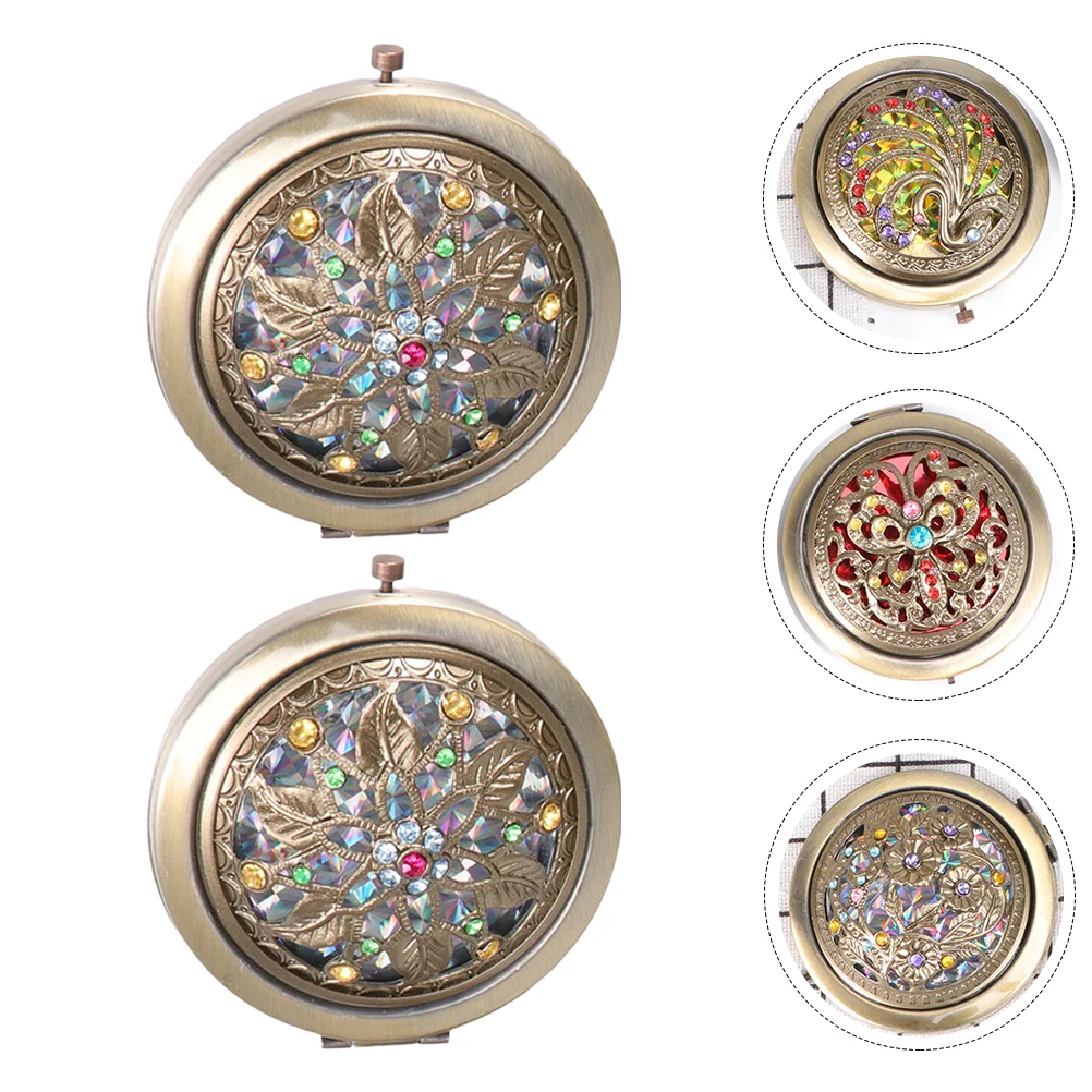 

2 шт., складные двухсторонние зеркала в стиле ретро