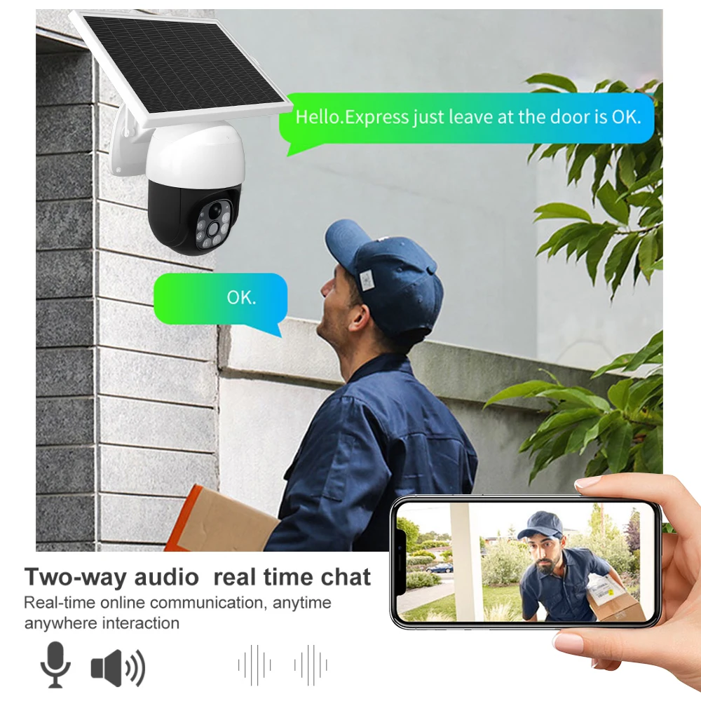 Цена 10moons P22 Солнечная 4G Lite камера видеонаблюдения с поддержкой ночного видения с PTZ 1080P