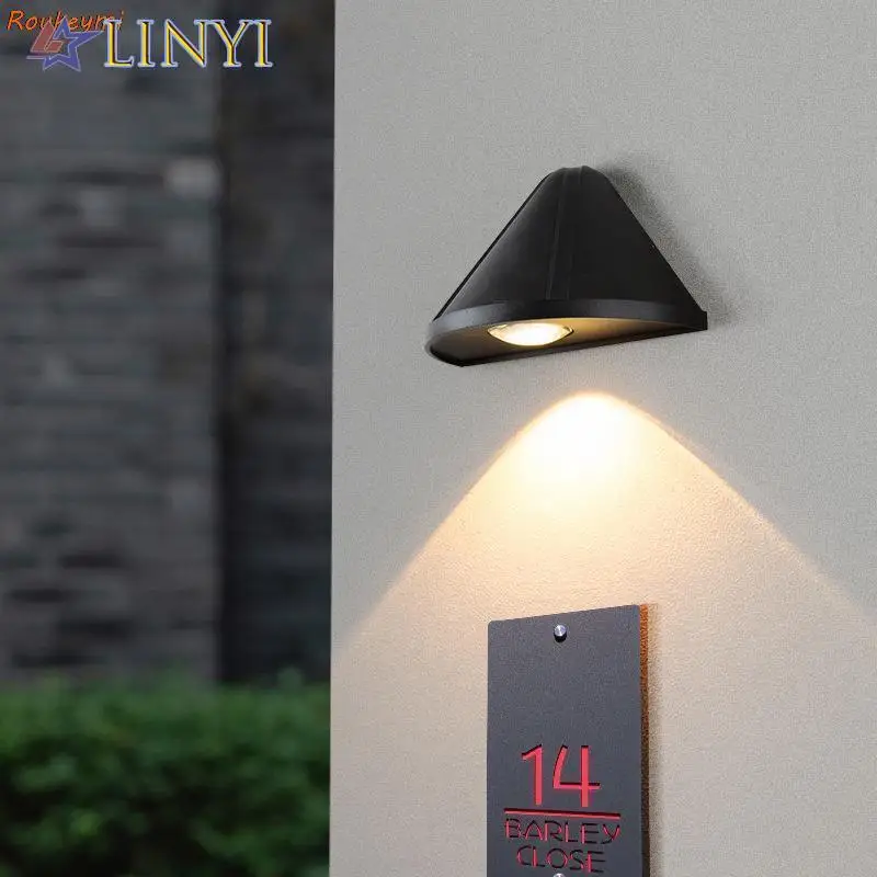 

Aluminum Wall Lamps Waterproof Up Down Terraza Porch Outdoor Wall Lighting Garden Courtyard Street Porch Outdoor Path Lights