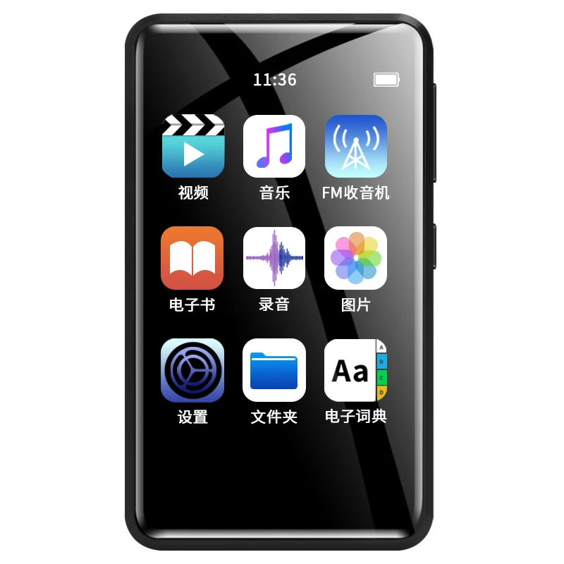 

Bluetooth Full Press Screen Version Mp3 Student Version Mp4 Play Music Player 3.0 Inch 8GB Lossless Hifi External Play