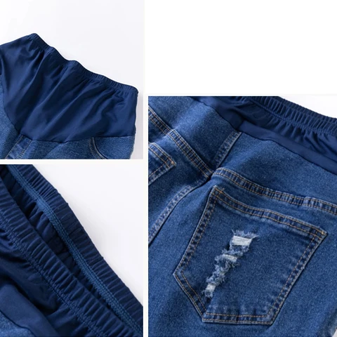 Летние узкие джинсы для беременных, дышащие шорты с поддержкой живота, короткие брюки с высокой талией для беременных женщин