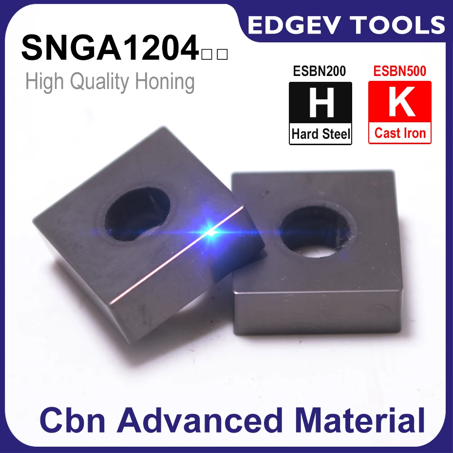 CBN CNC Insert SNGA120404 SNGA120408 SNMG120404 SNMG120408 Pcbn Tip Lathe Turning Tool For processing hardened Steel cast Iron