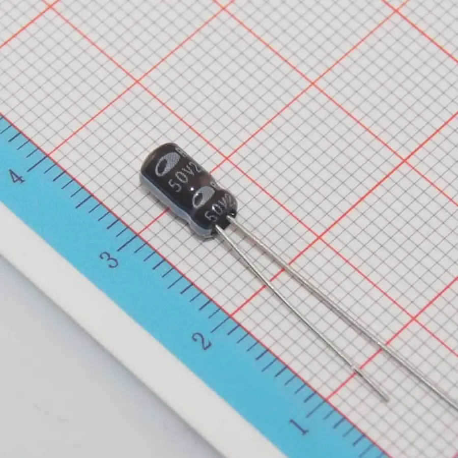 1000 шт. алюминиевый электролитический конденсатор 2 мкФ 50 в 4*7