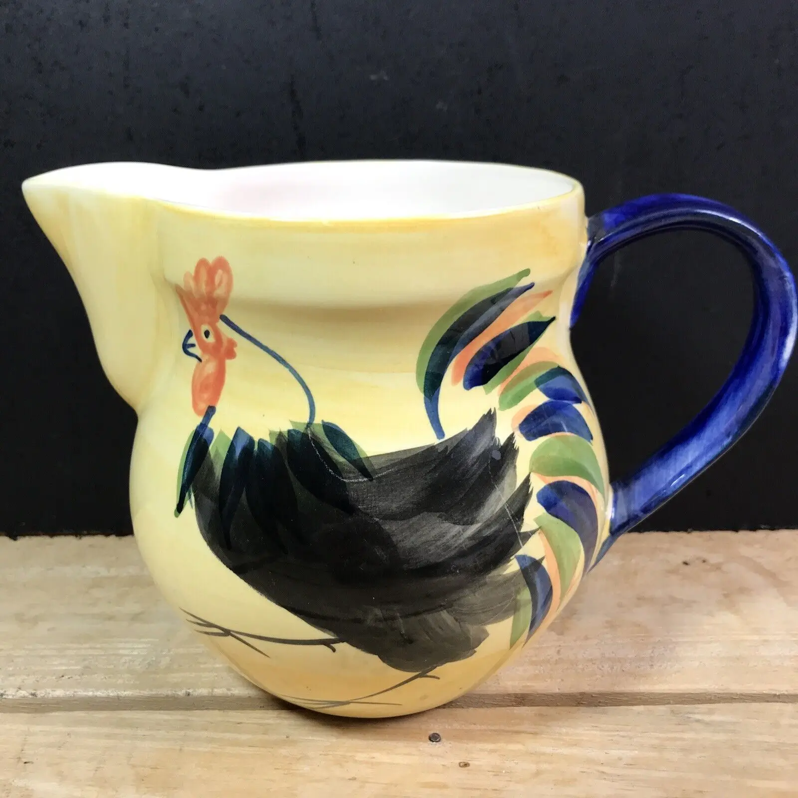 Керамика Suzanne Katkhuda винтажный керамический кувшин с ручной росписью петушка |