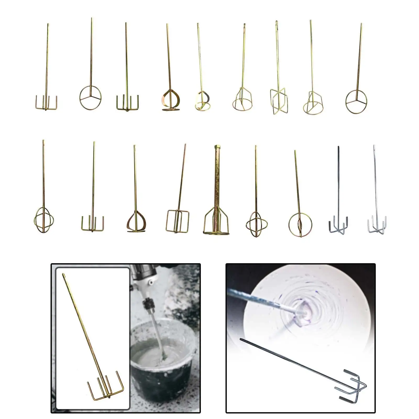 

Electric Mixer Paint Mixing Rod Paint Drill Attachment Long Easy Cleaning Tool Mixing for Epoxy Mixer Paint Liquids Concrete