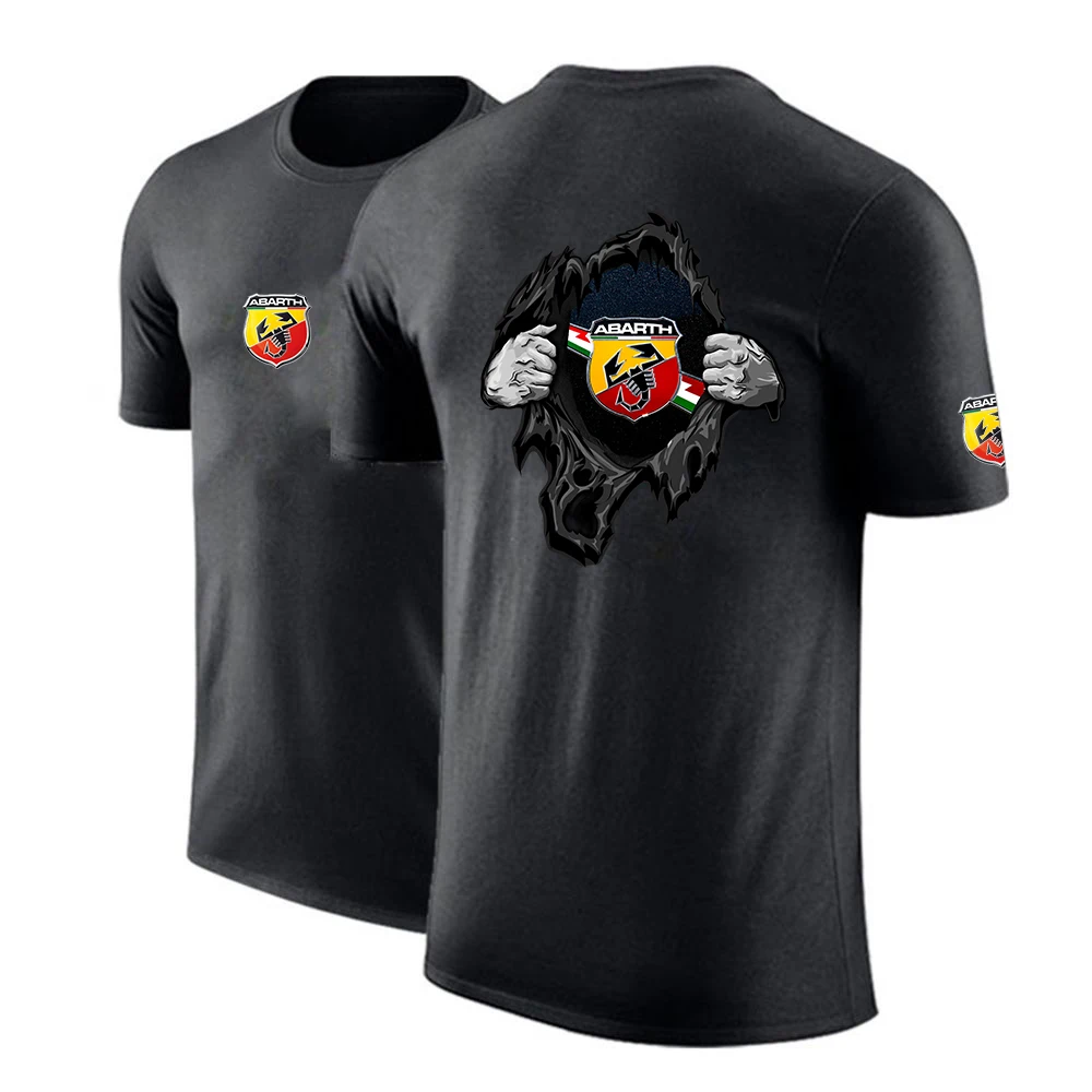 

Men 2022 ABARTH Logo Custom Round Neck Punk Comfortable Print Casual Tops Sweatshirts Leisure Short Sleeve T shirts