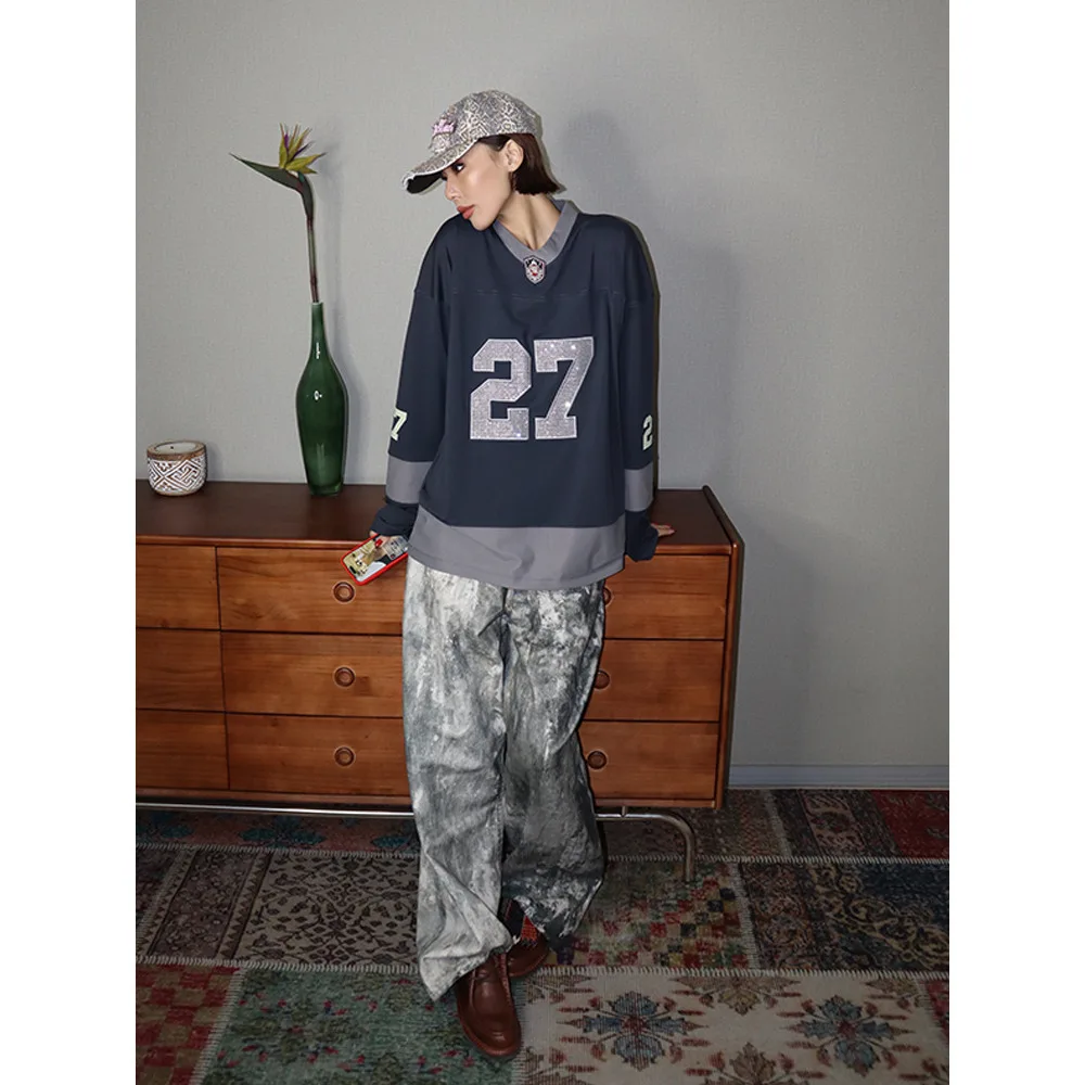 VanessaLab Ранняя осень водная бриллиантовая вышивка 27 цветов футбольная рубашка