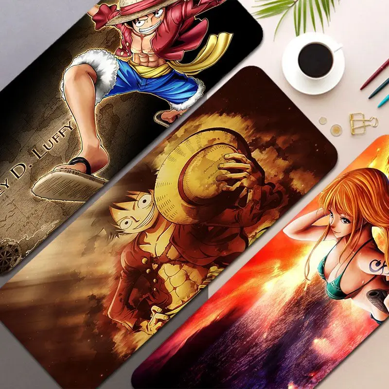 

BANDAI Japan Anime One Pieces Anti-Slip Keyboard Mat Table Mat Students Gamer Desktop Mousepad Gaming for PC Gamer Mousemat