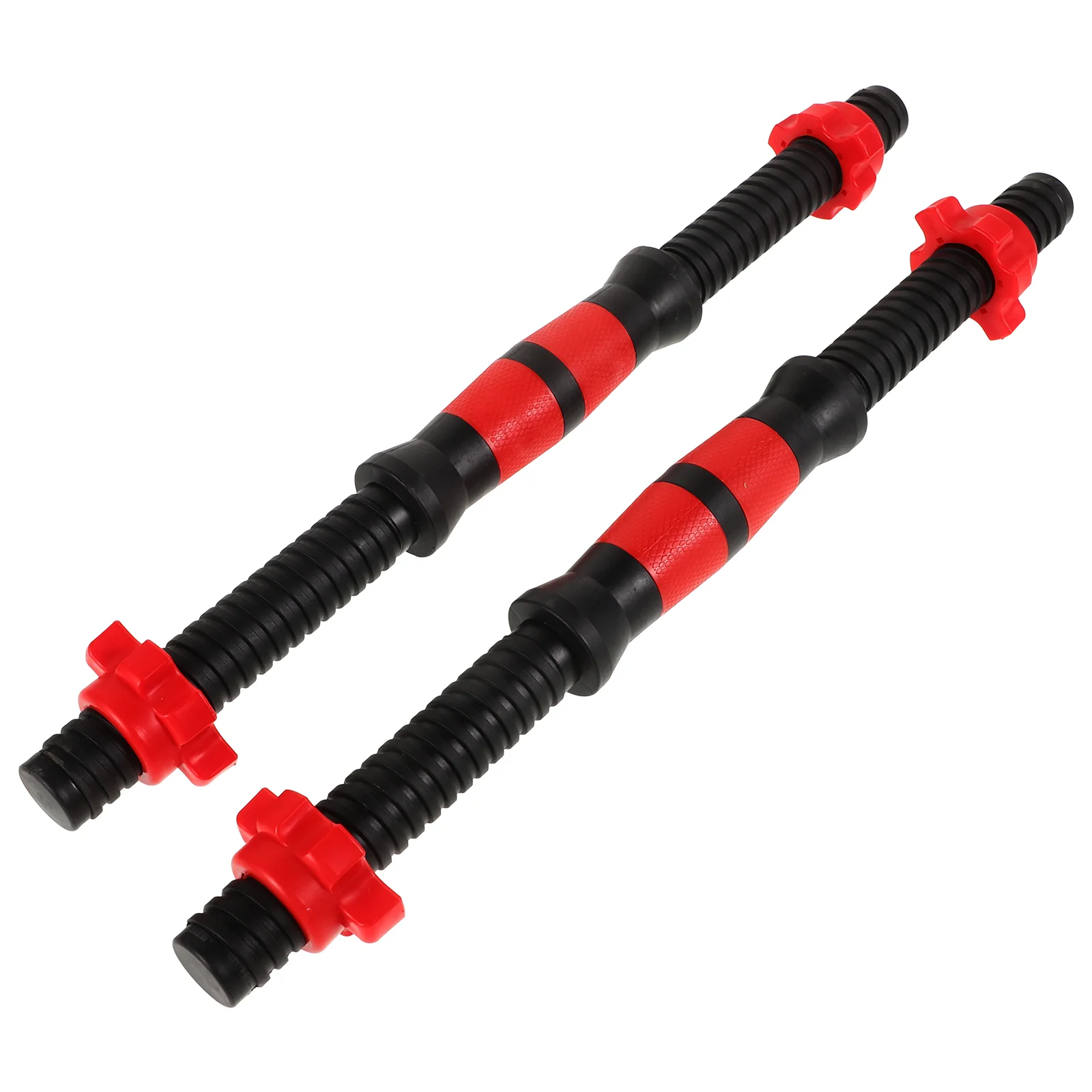 2pcs 40cm Dumbbell Bars Handles Weight Lifting Spinlock Collar Set with 4pcs Nuts for Gym Barbells Streng