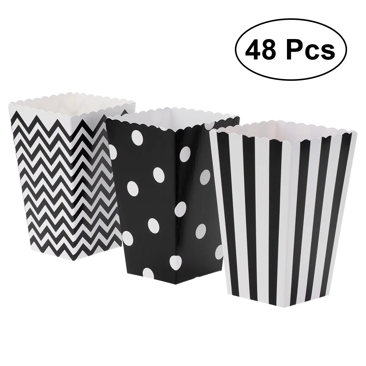 

48pcs Candy Bar Bag Chic Practical Party Candy Cartons Candy Buffet Bags Party Bag for Wedding