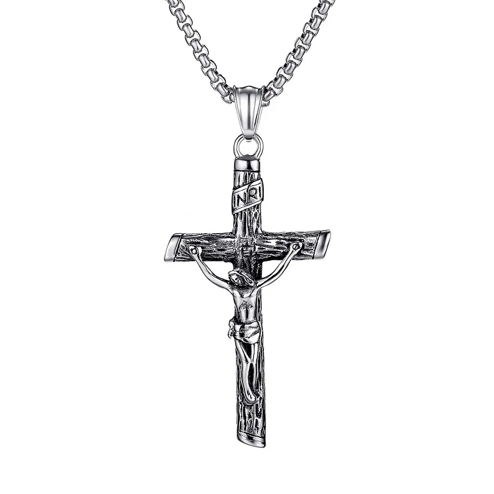 FIREBROS новинка 2025 женское и мужское ожерелье из нержавеющей стали INRI с распятием