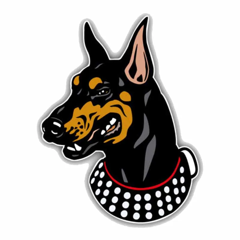 

Creative 3D Animal Doberman Pinscher Dog Mascot Car Sticke Vinyl Motorcycle Car Accessories Window Car Styling Decal Kk18*14cm