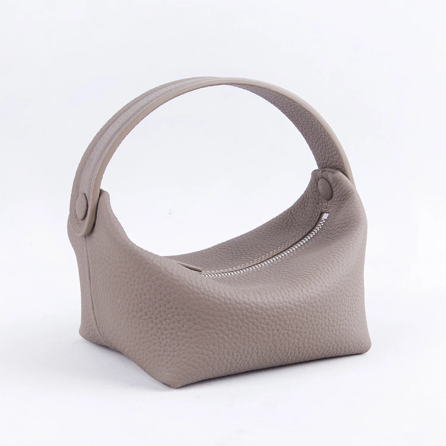 

2022 New Genuine Leather Mini Handbag Lunch Bag Small Crowd Joker Retro Fashion Women Tote Bag First Layer Cowhide Box Hand Bag