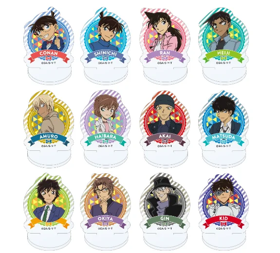 

Anime Detective conan Haibara Ai Kudou Shinichi Furuya Rei Kuroba Kaito Cosplay Acrylic Stand Figure Model Desktop Decor Toy