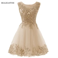 bealegantom gold lace beaded homecoming dresses short sequined appliques prom formal cocktail graudation party gowns qa2022 8