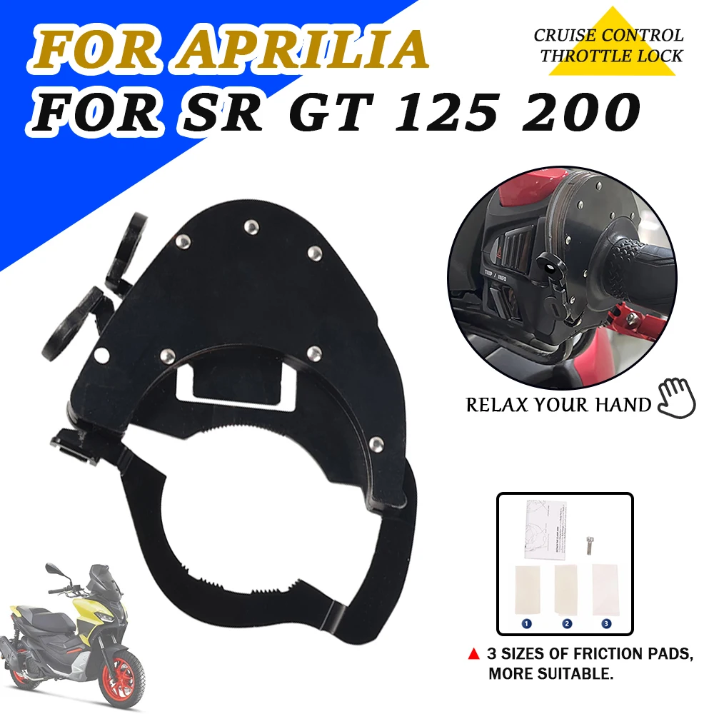 

For Aprilia SR GT 200 125 SRGT200 SR 200 GT 2022 2023 Motorcycle Accessories Speed Cruise Control Throttle Lock Assist Handlebar