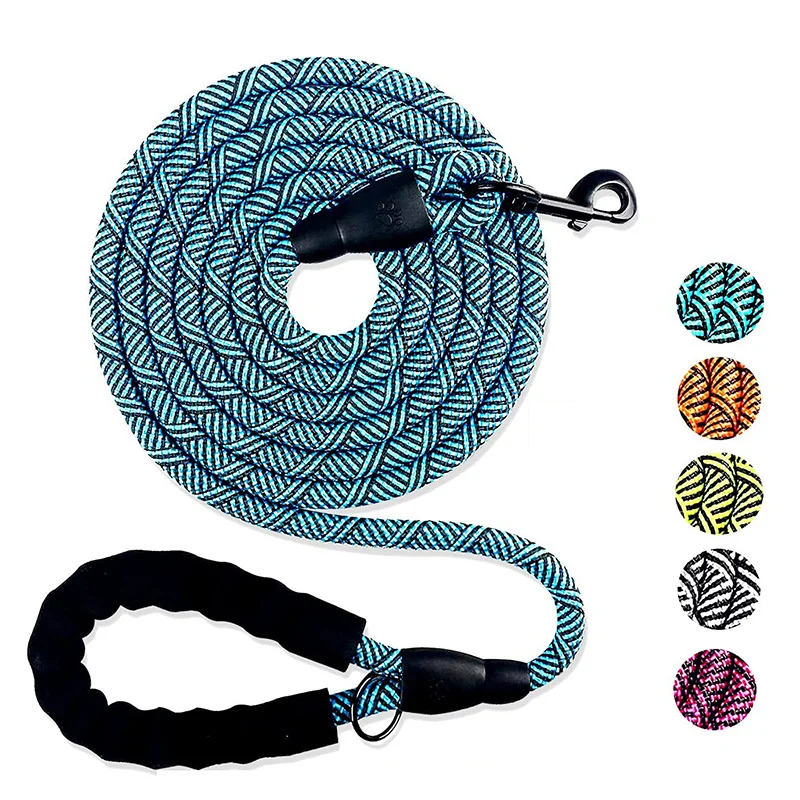 

3M Dog Leash Rope Comfortable Padded Handle Reflective Pet Leashes for Medium Large Dogs Heavy Duty Dogs Walking Training Hiking