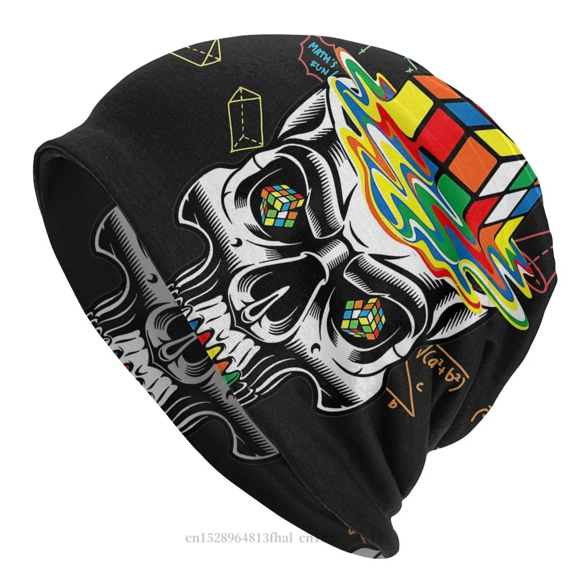 

Math Rubik Rubix Cube Skullies Beanies Caps Lovers Hat Sport Sports Bonnet Hats for Men Women