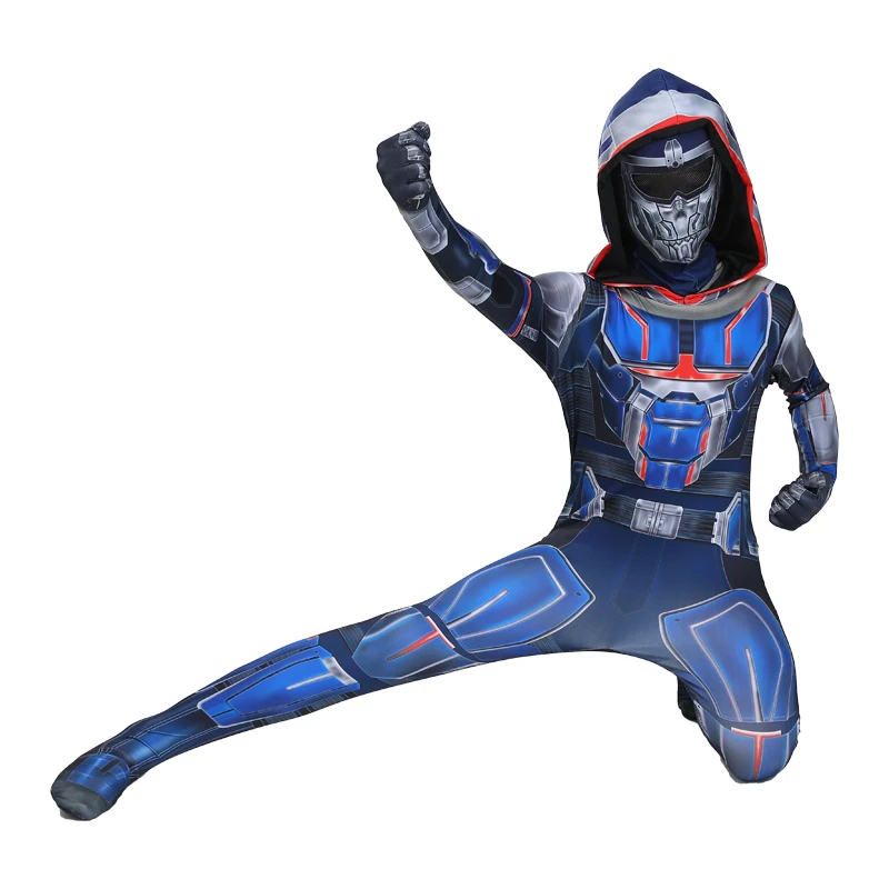 

TV&Movie Avenger Superpowers Tony Black Widow Action Figures Taskmaster Jumpsuit Costume with Headgear for Children Kids