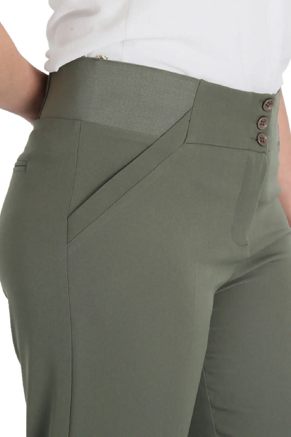 Women's pants 2020 office sexy fashion casual trend casual jeans high waist pockets fabric summer pants sports plus size Turkish made in