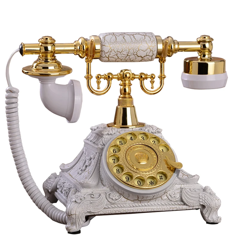 

Creative Rotational Telephone Antique European Idyllic and Retro Telephone Home Landline Office Telephone