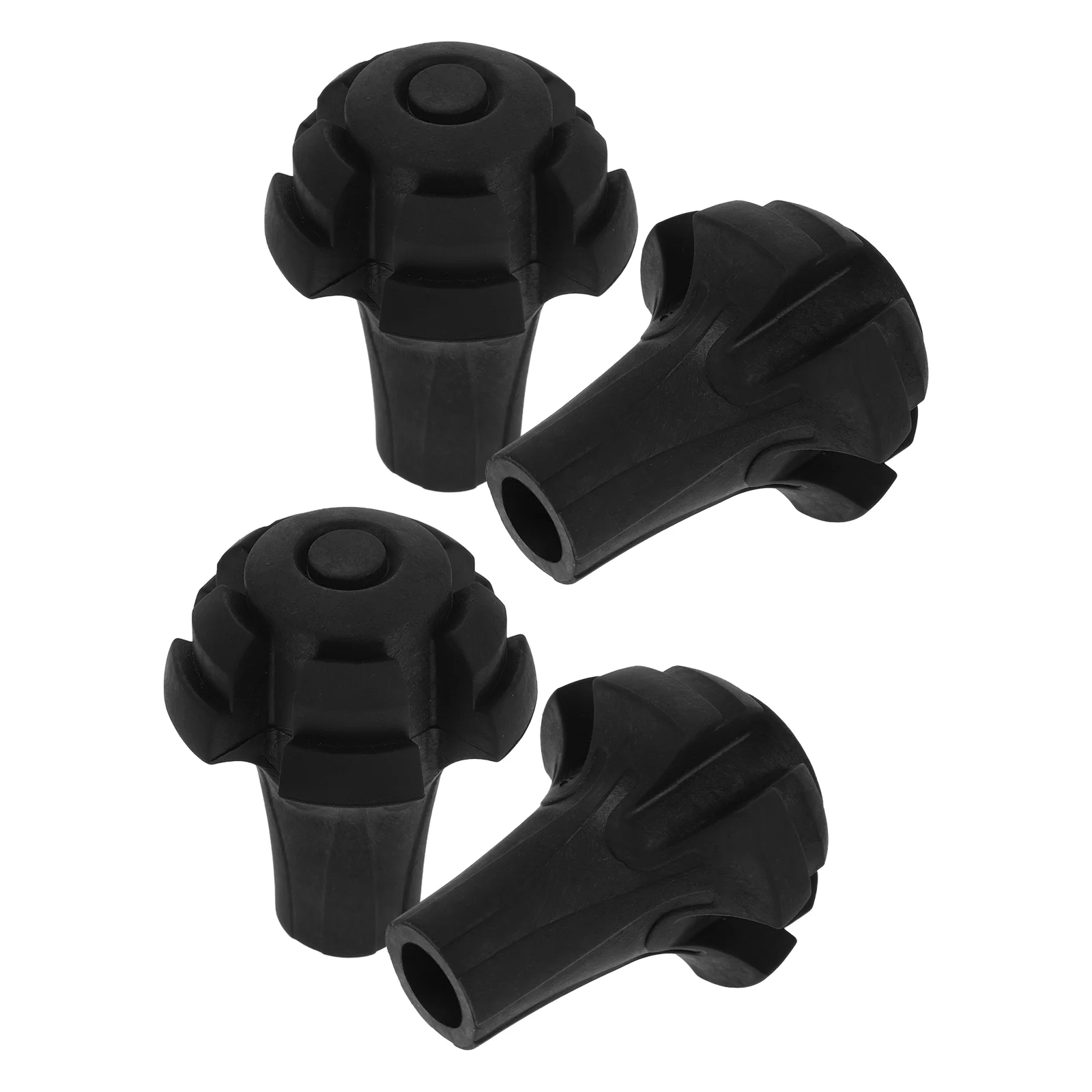 4 шт. аксессуары Alpenstock насадки для трости резиновые пальцы черные сменные
