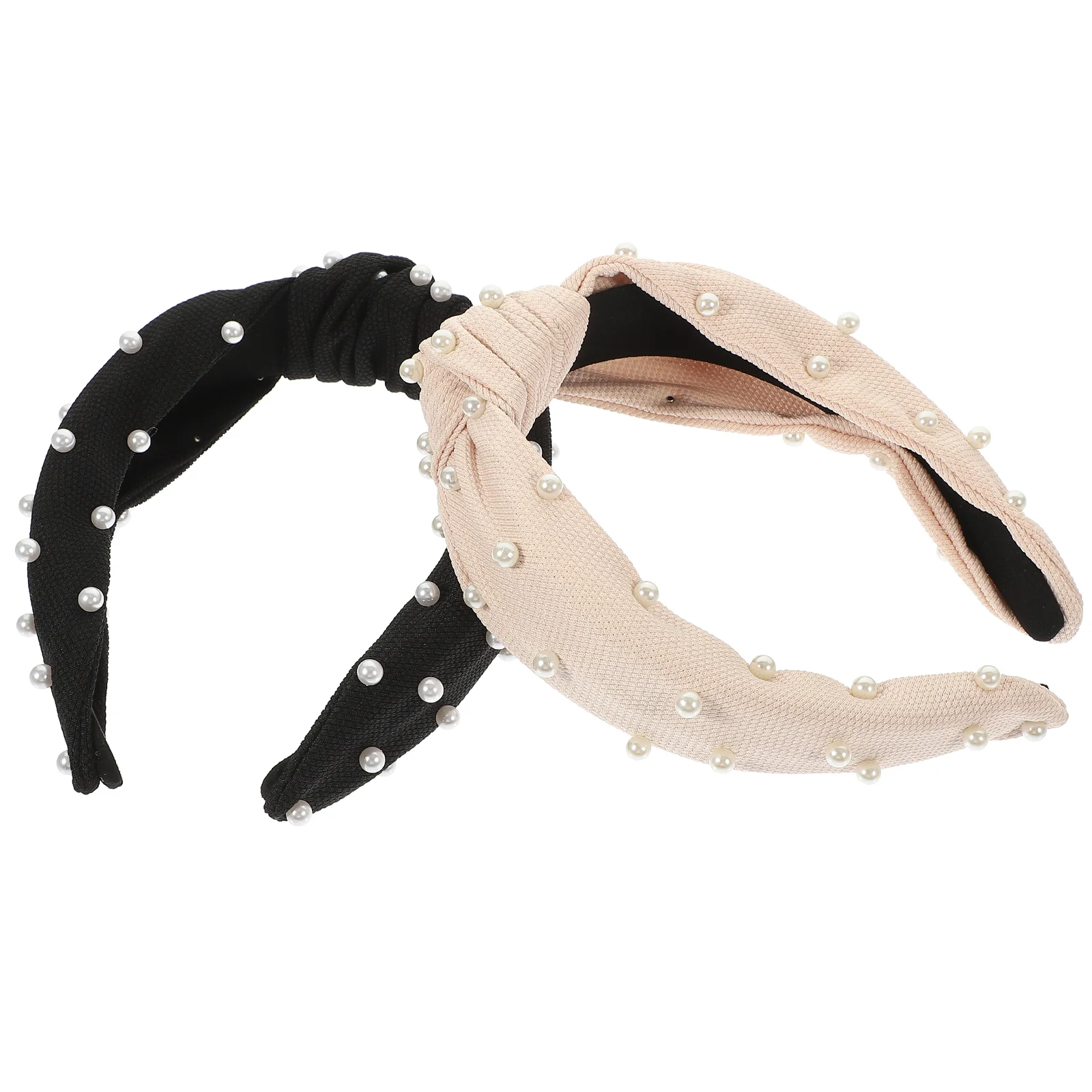 

Decorate Headdress Girls Pearl Hair Bands Womens Knot Headbands Hairbands Decorative