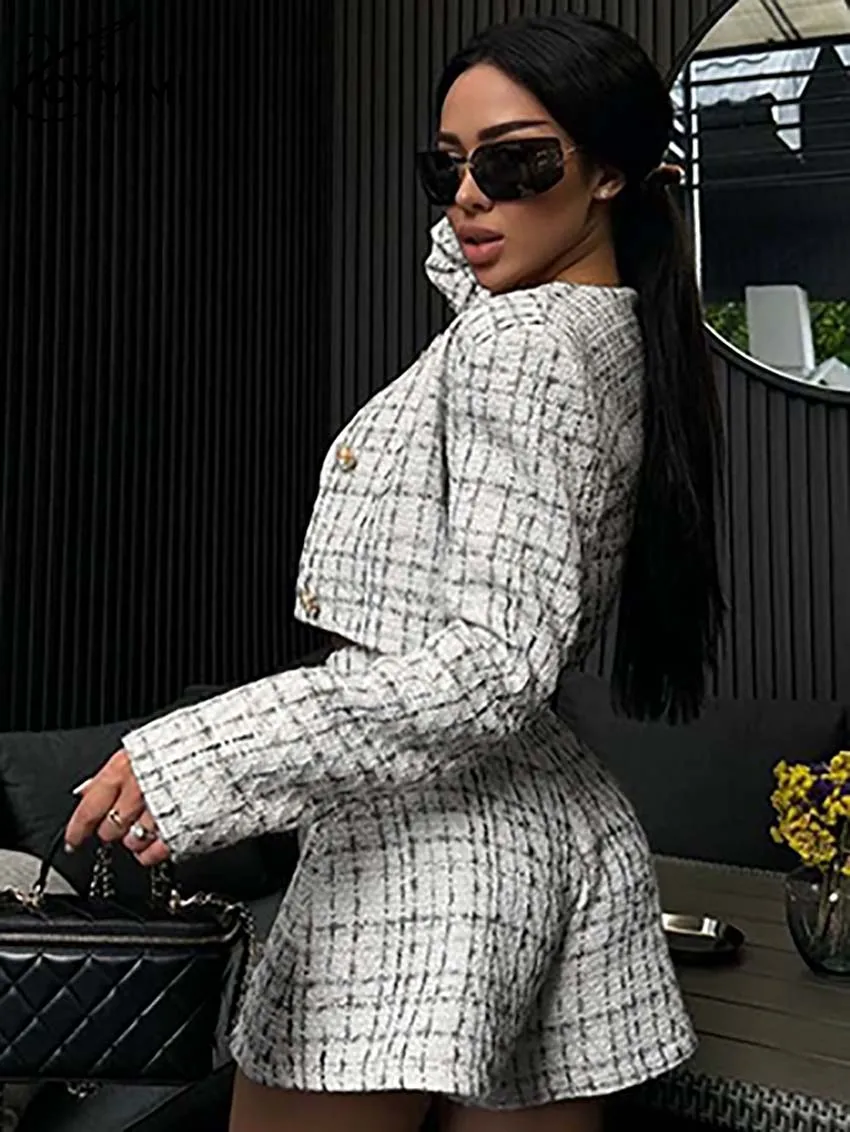 Oymimi Повседневный белый комплект из двух предметов с принтом для женщин модные