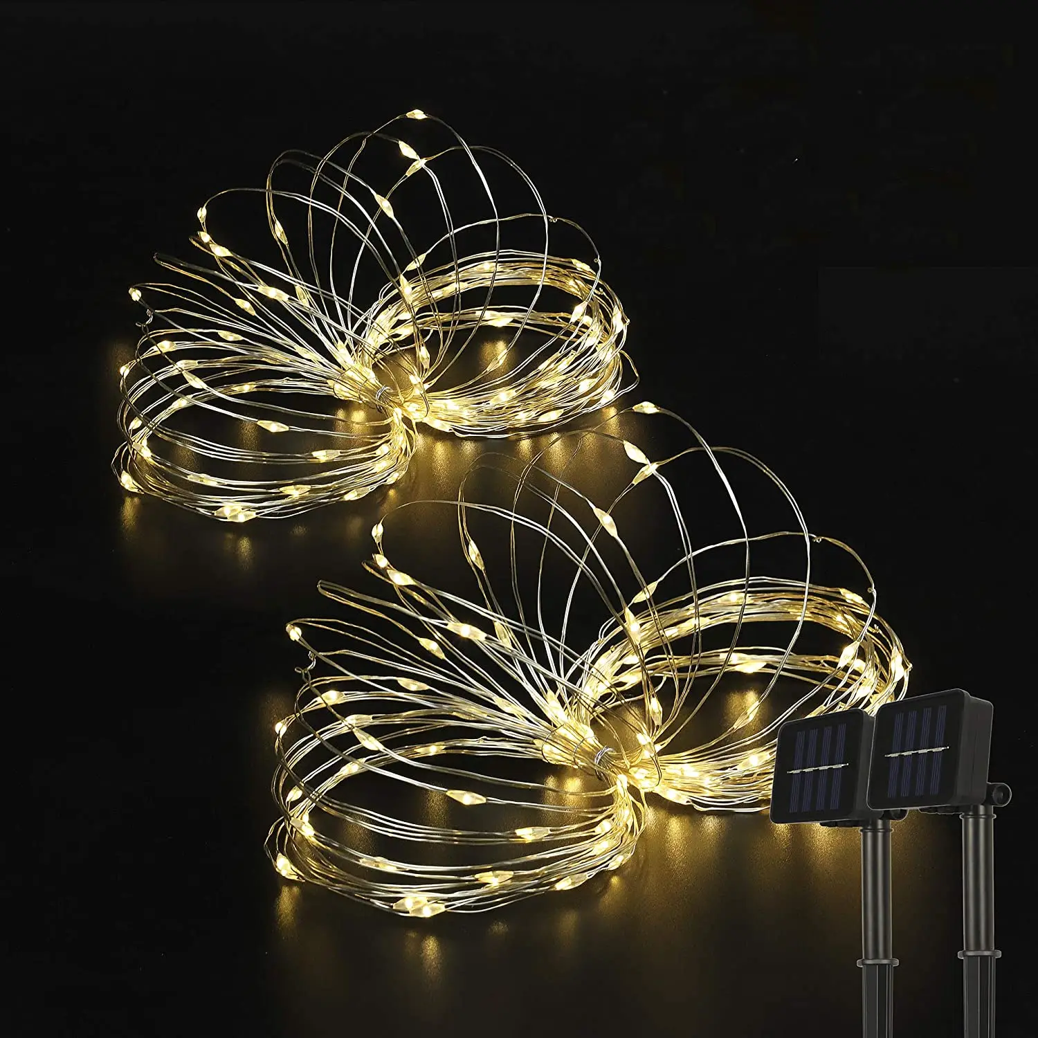 LED Solar Lamp String Lights 100/200 LEDs Fairy Holiday Christmas Party Garland Waterproof For Garden Outdoor Decorateght