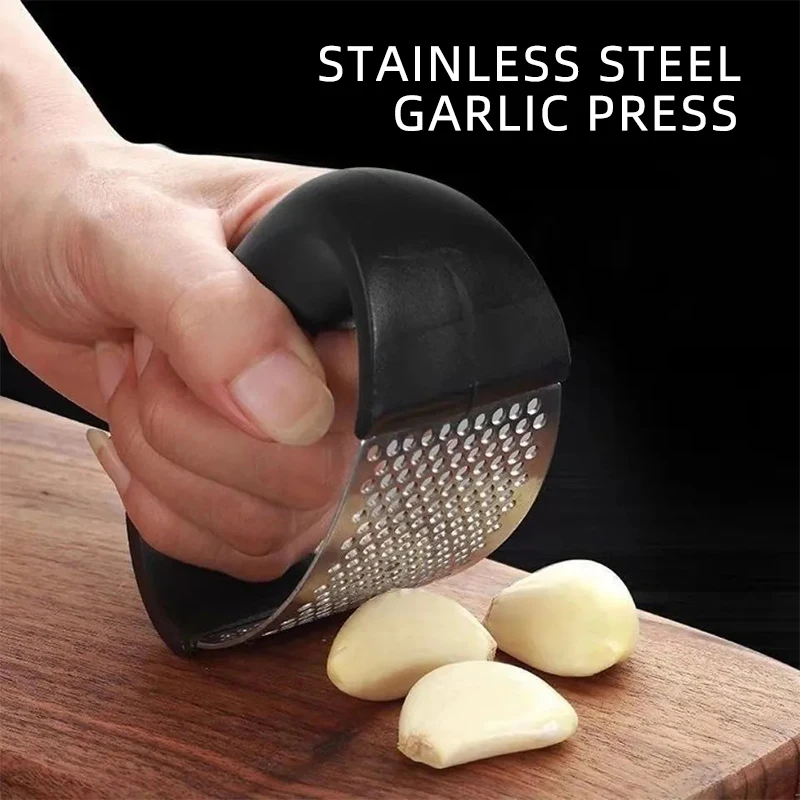 

Stainless Steel Garlic Press Home Kitchen Manual Garlic Masher Ginger Sauce Garlic Masher Circular Garlic Masher Kitchen Tool