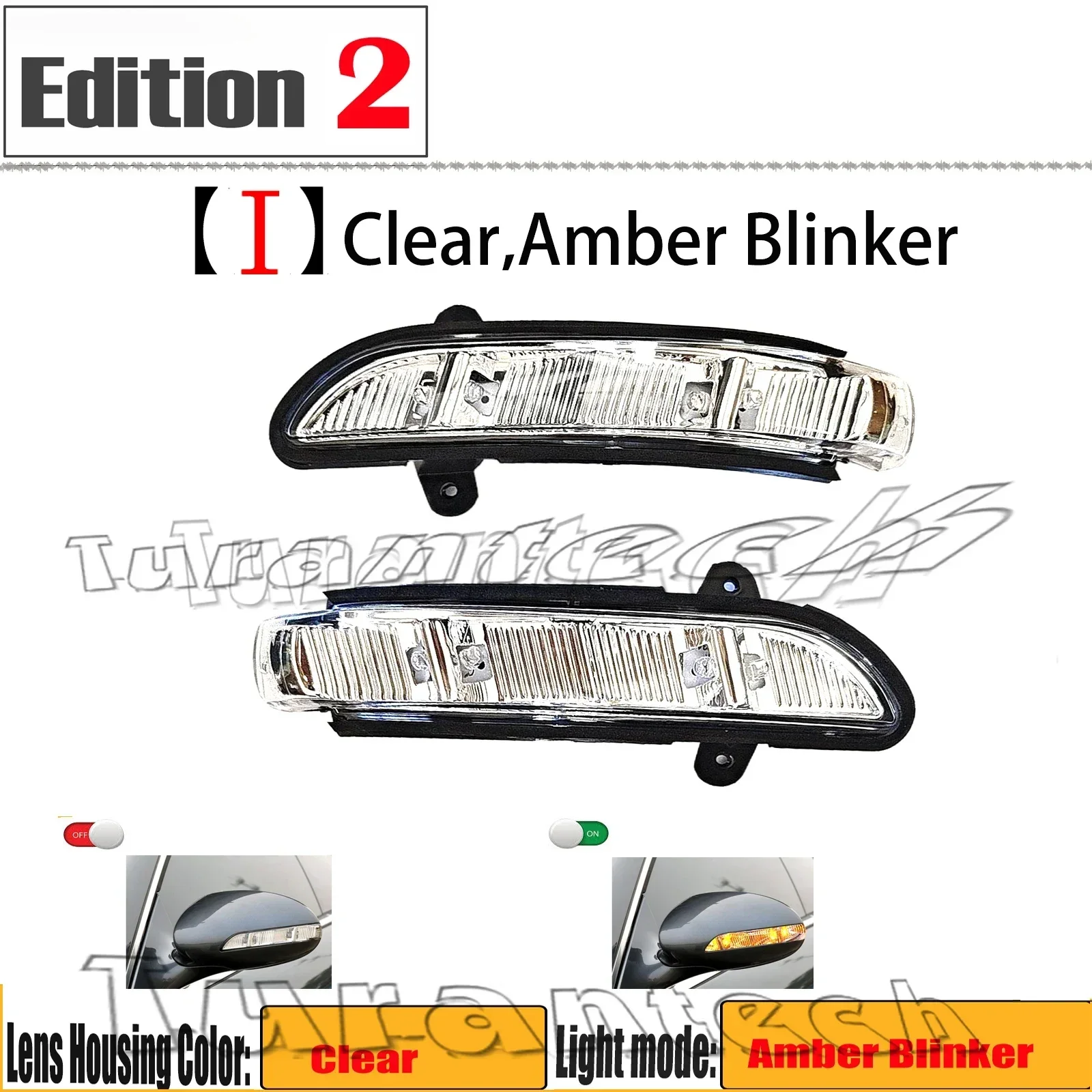 2 шт. указатель поворота для Mercedes-Benz CL Class CL500 CL550 CL600 CL63AMG CL65AMG Coupe Янтарный