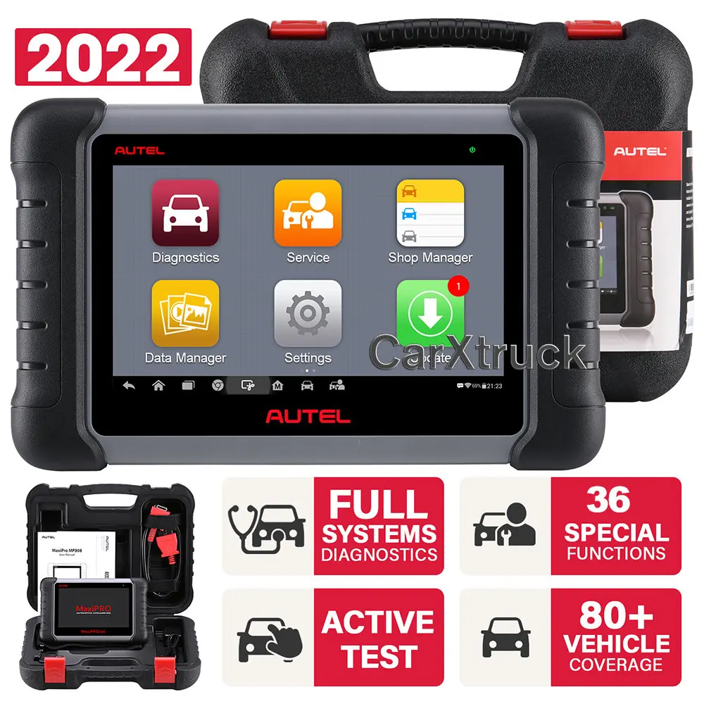 

Autel MaxiPRO MP808 Diagnostic Tools with Bi-directional Control OE-level OBD2 Professional automotive Scanner PK MK808