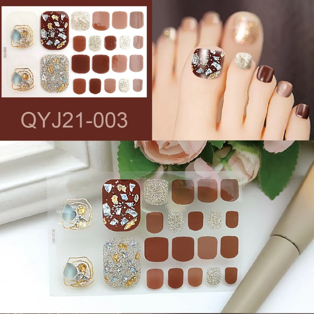 

Toe Nail Sticker Full Wraps Polish Stickers Nail Art Stickers for Women Girls Nails Art Decorations