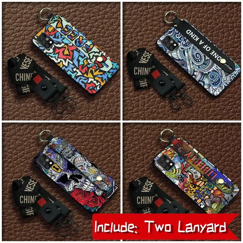 new waterproof phone case for umidigi a11 pro max graffiti wrist strap soft case dirt resistant free global shipping