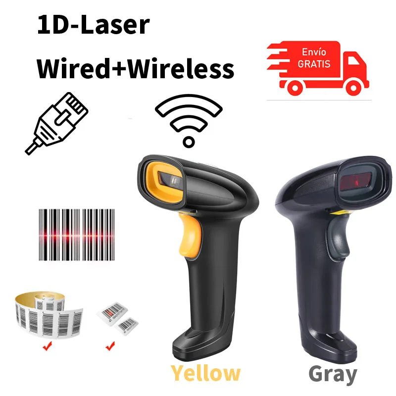 1D USB Laser Barcode Scanner to Handheld Bar Code Readers Scanning Tools Devices for Store Supermarket Library Warehouse