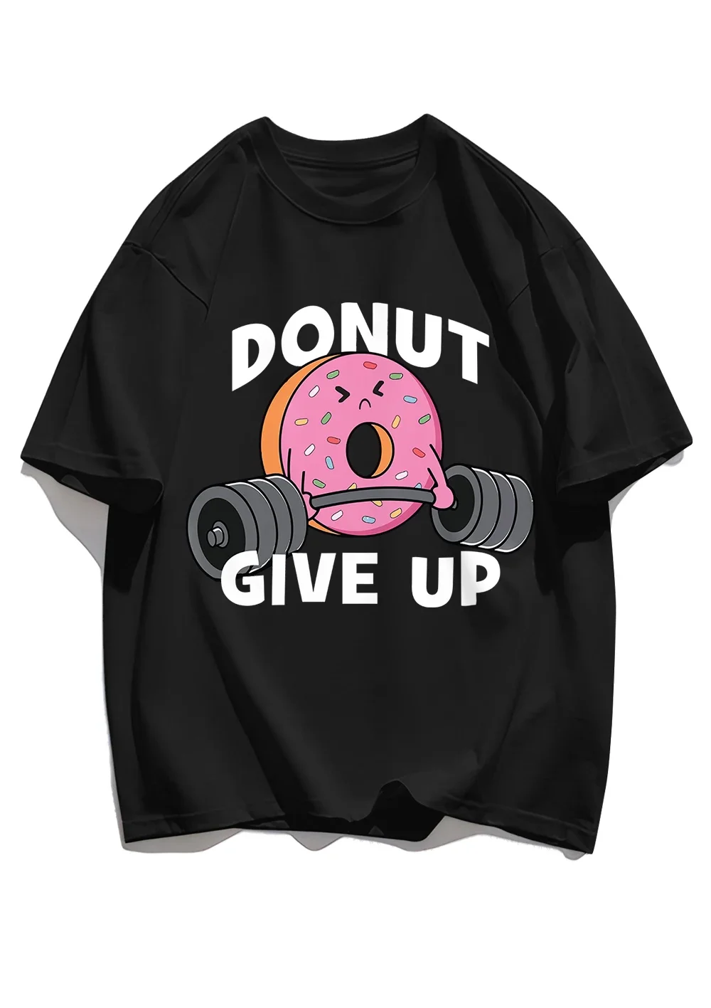 Donut Podnoszenie ciężarów Podaj się Dziewczyna Футболка Летняя футболка с героями мультфильмов