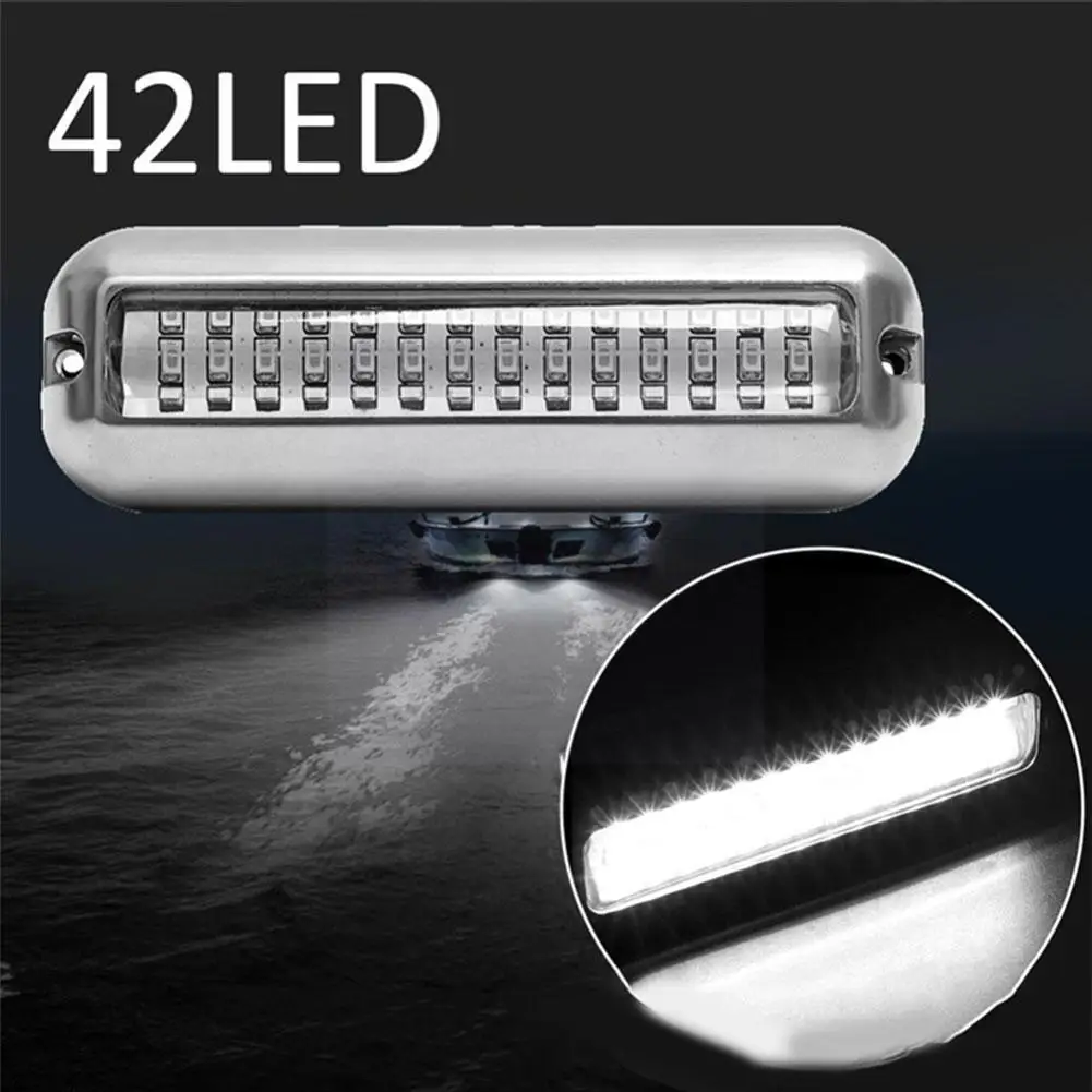 

2Pcs 5 Inch Yacht Underwater Light 42 LED Navigation Sailing Signal Marine Boat light Truck Light Light Waterproof Boat Ste W7N1