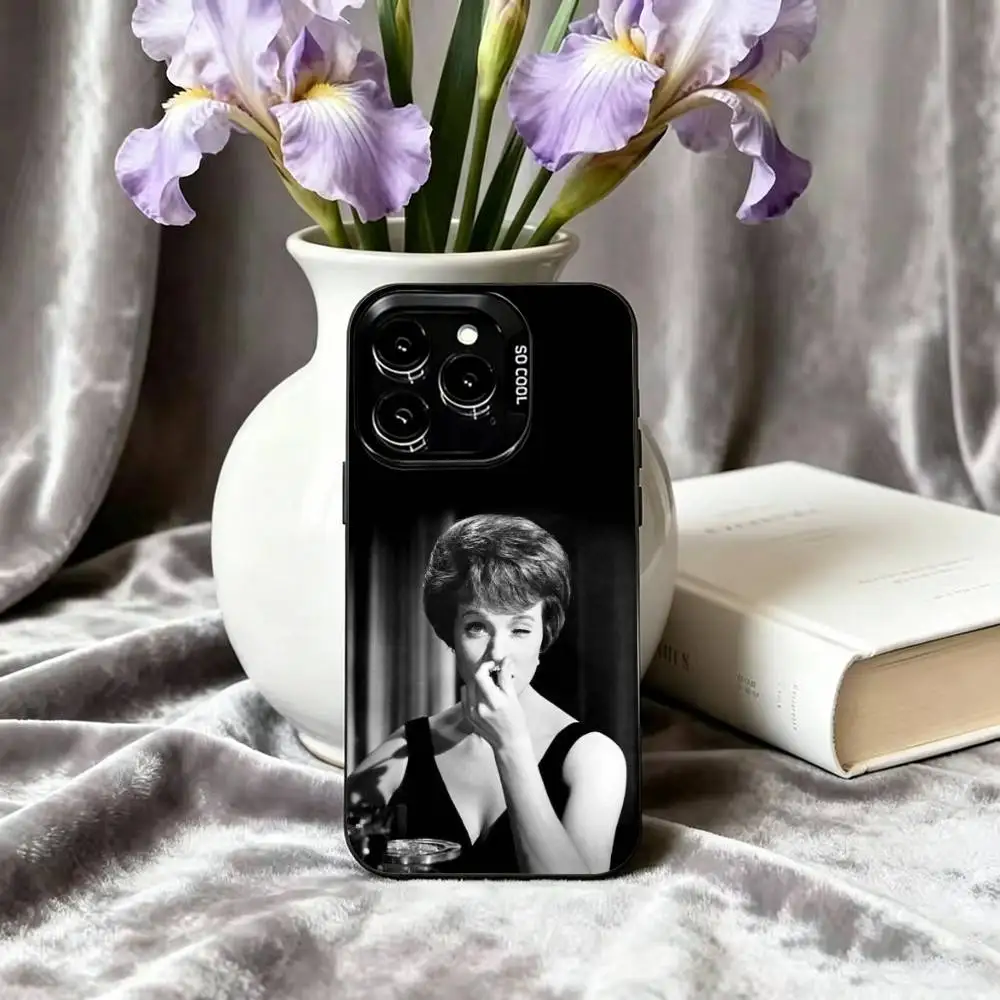 Чехол для телефона с изображением Джулии Эндрюс для iPhone 17, 16, 15, 14, 13, 12, 11 Plus, Pro Max, XS, красочный, серебристо-черный (art.: 3920db0cef279) - 3920db0cef279