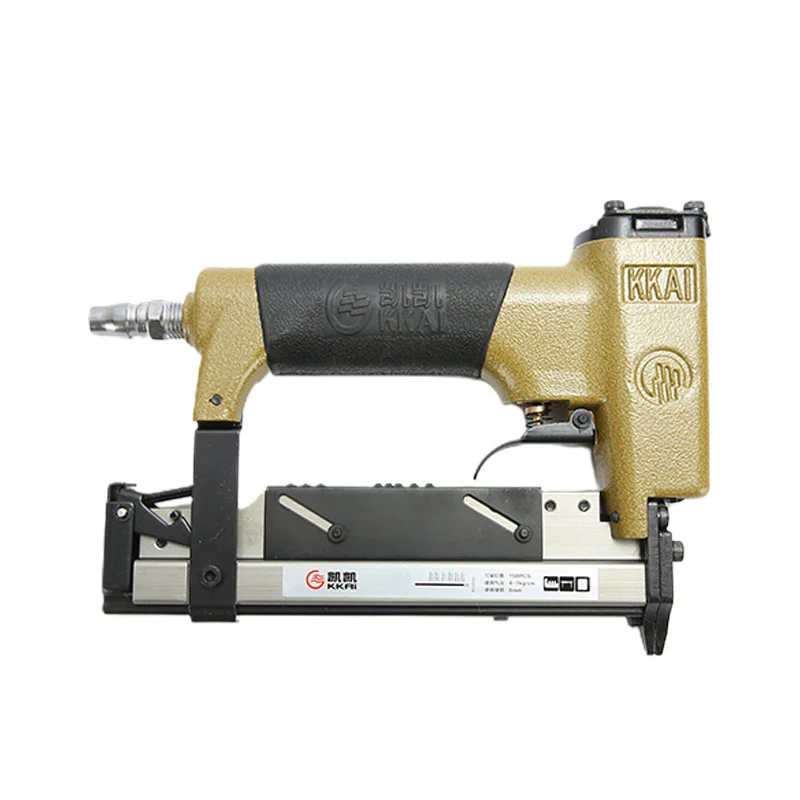 Pneumatic Upholstery Staple Gun 3-6mm Pneumatic Staple Gun, Professional Heavy-Duty Stapler for Wood, Upholstery, Carpet