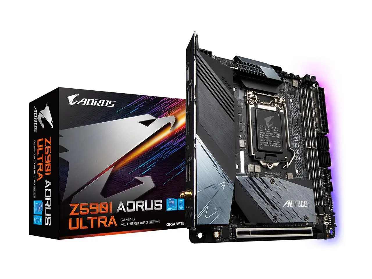 

LGA 1200 For Gigabyte Z590I AORUS ULTRA Motherboard DDR4 PCI-E 4.0 Mini-ITX Intel Z590 Gaming Mainboard 1200 i7 i5 i3 Intel CPU