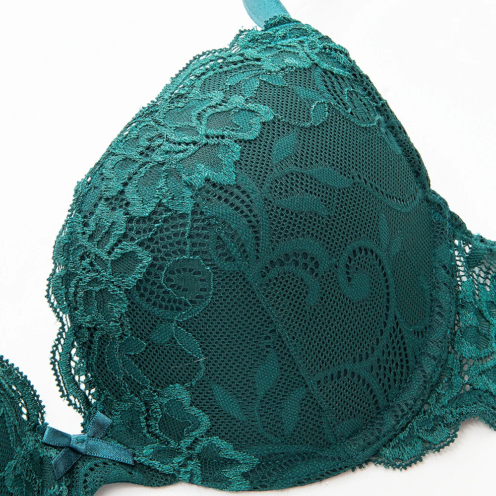 Wingslove Underwire Push Up Bra Flora Padded Lace Brallett Plus Size 32 34 36 38 A B C D DD DDD Cup