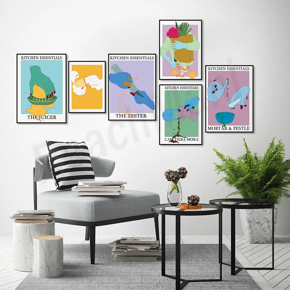 Постер для кофе постер ступы и пестика рук с фруктами лемонсом бананом