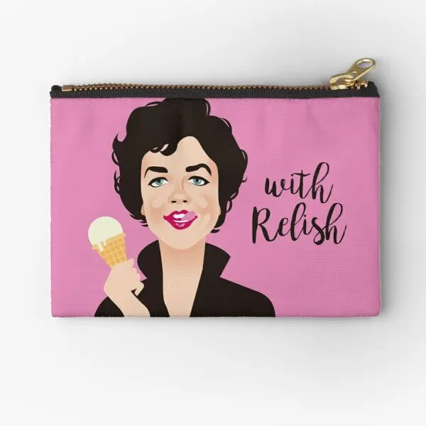 

With Relish Zipper Pouches Money Storage Panties Socks Women Coin Wallet Men Cosmetic Pure Underwear Bag Small Pocket Packaging