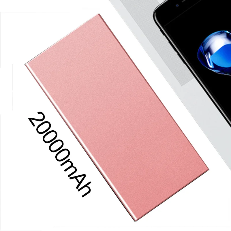 

20000mAh Ultra Slim Portable Phone Charger Polymer Power Bank External battery Powerbank power-bank for Mobile Phones Recommend
