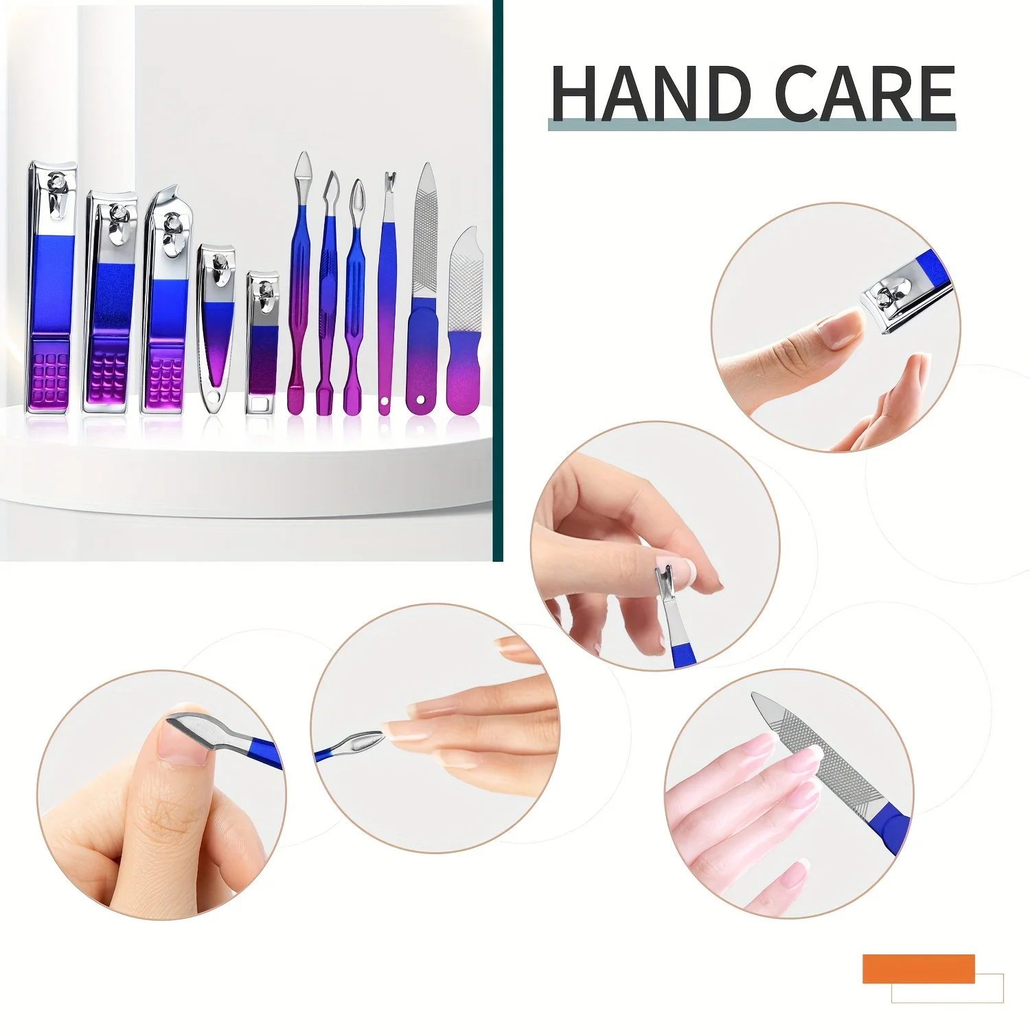 Набор для маникюра из нержавеющей стали 30 шт.