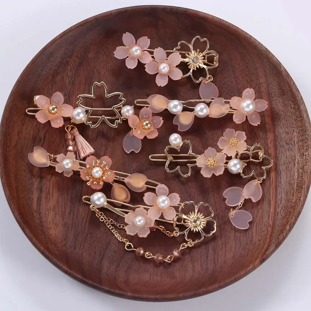 Винтажные японские заколки для волос в виде сакуры девочек