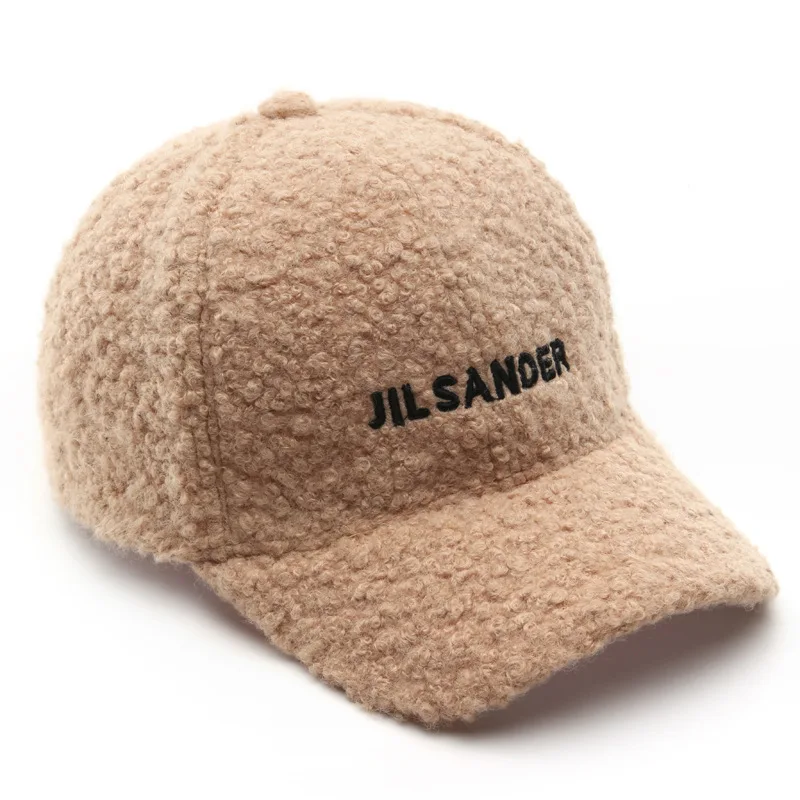 Модные женские бейсболки в стиле ретро осенне-зимняя плюшевая Кепка с вышивкой