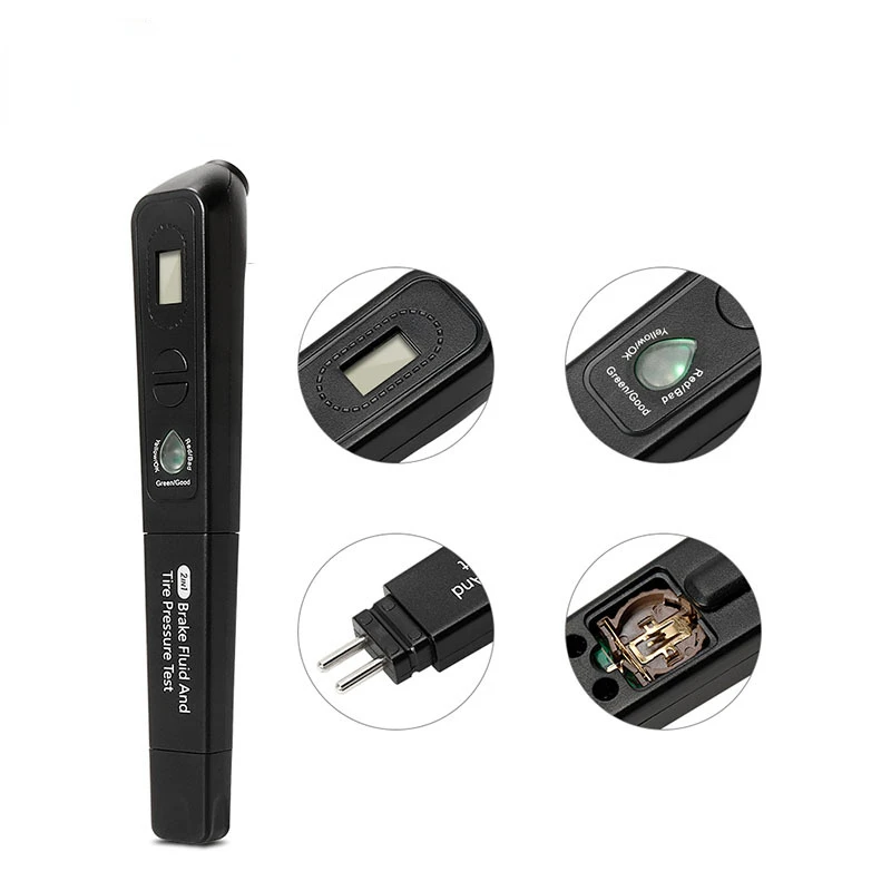 

2 in 1 Brake Fluid Tire Pressure Tester Automotive Liquid Testing Tool